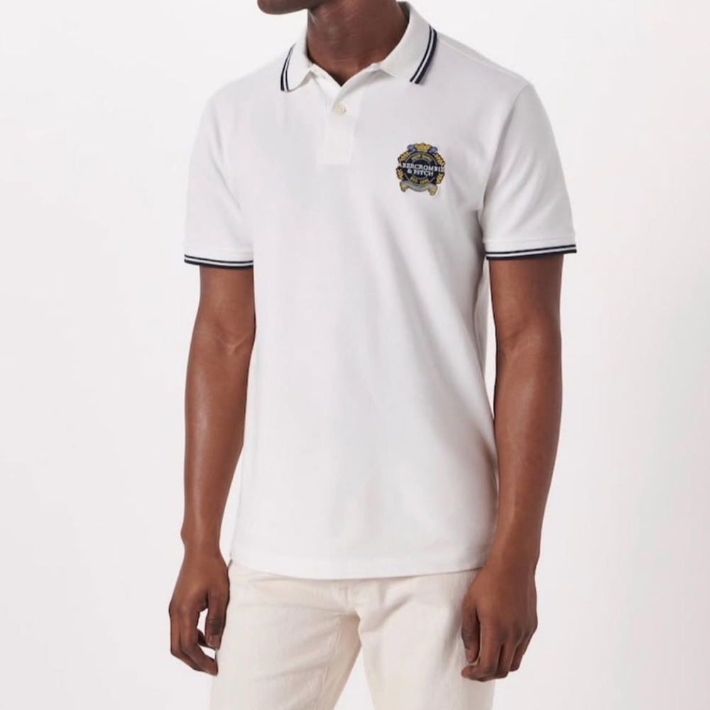 Abercrombie and Fitch Logo Don't Sweat It Polo